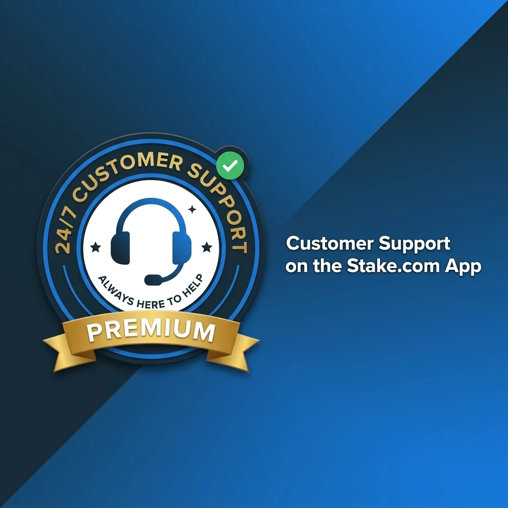 Stake.com app customer support channels including live chat, email, help centre, and social media availability