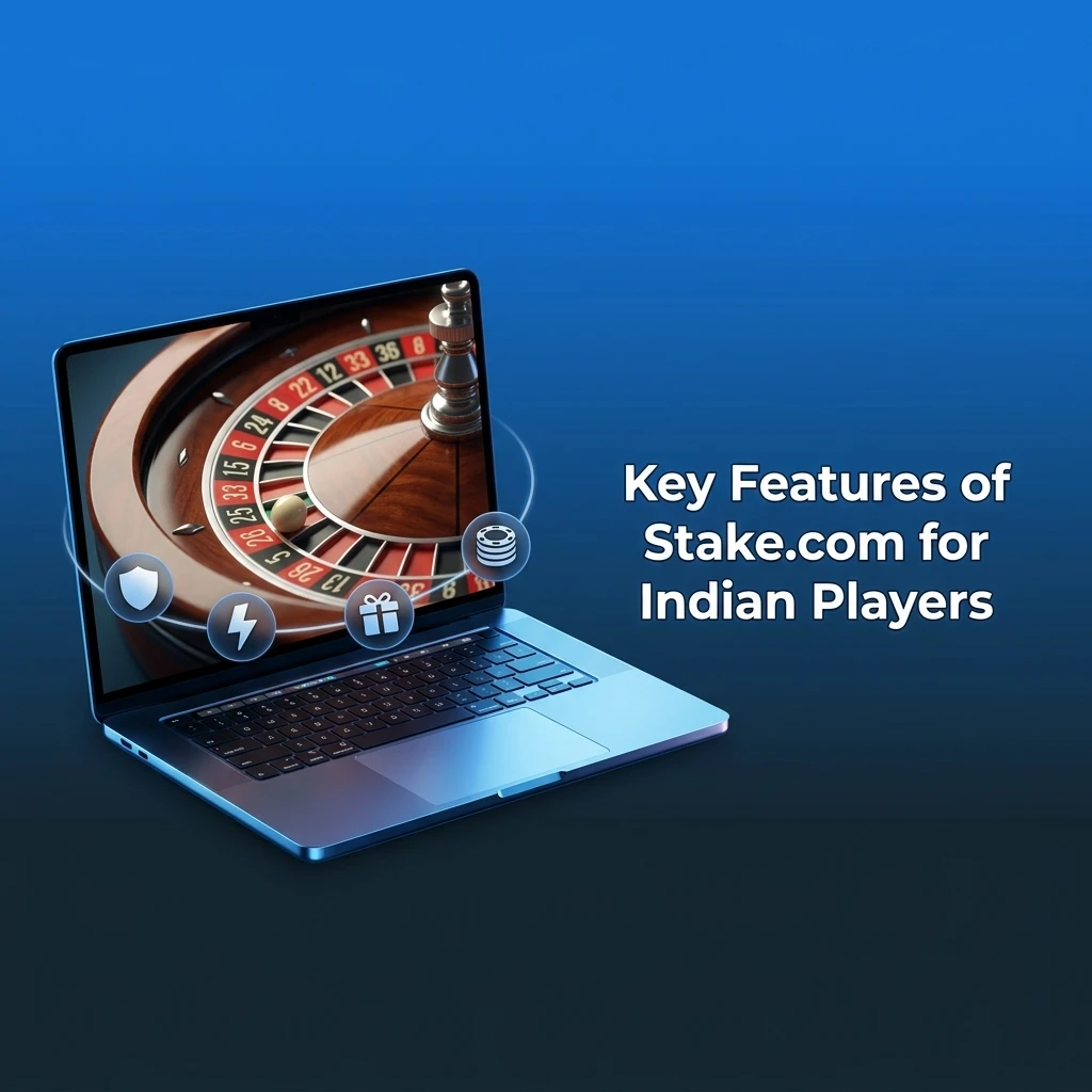 Stake.com key features for Indian players: crypto deposits, 22 currencies, mobile app, provably fair games, 24/7 support