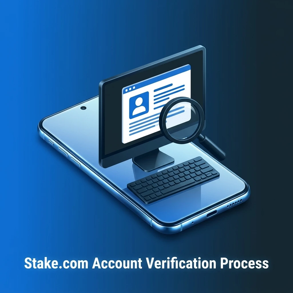 Stake.com account verification process showing identity, address, and payment method steps for Indian players