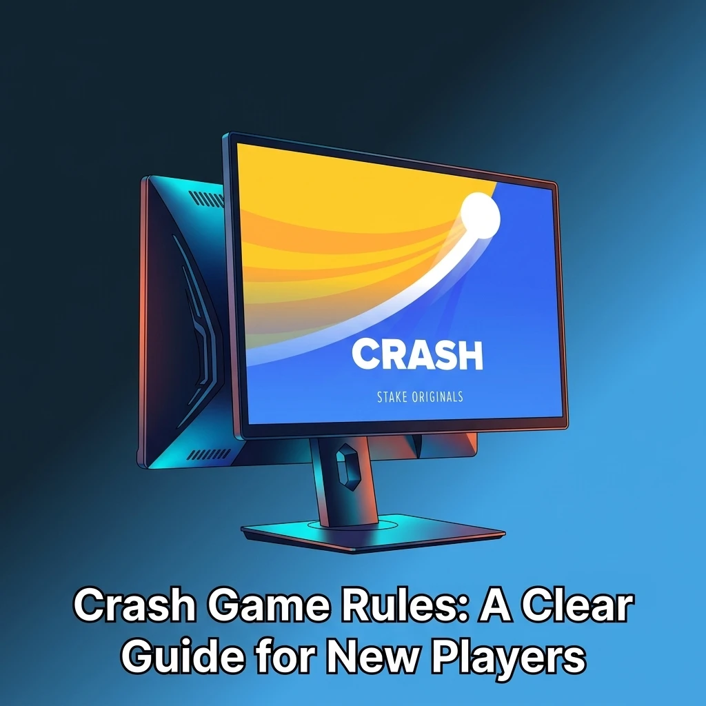 Crash game rules diagram showing rising multiplier mechanic with cash out point before crash for new players