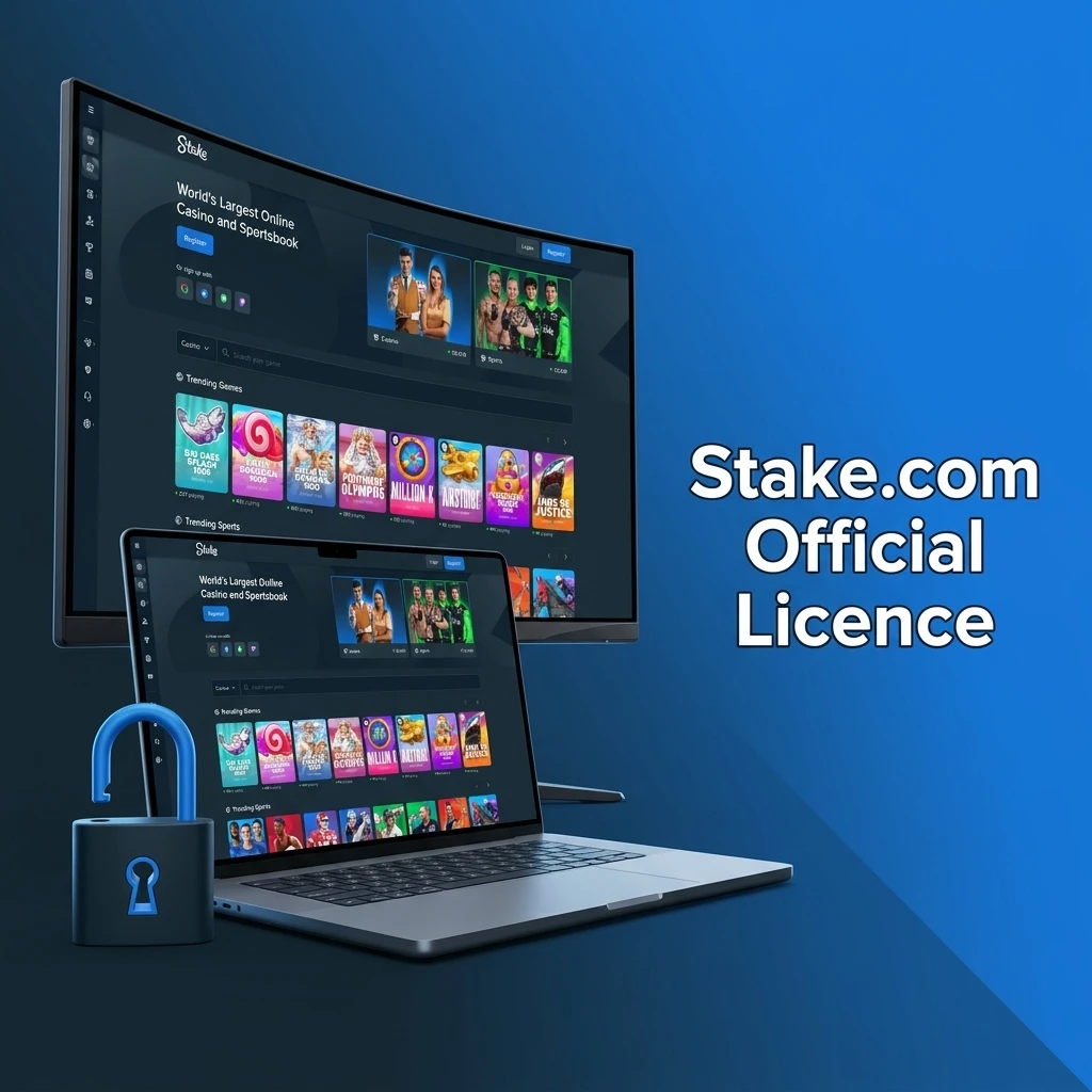 Stake.com official gaming licence issued by Government of Curaçao, licence number 8048/JAZ for Medium Rare N.V.