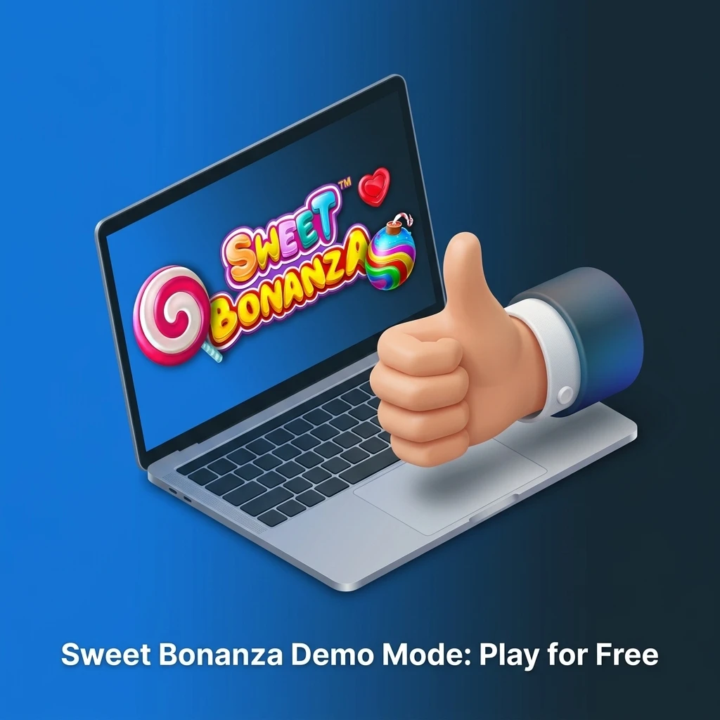 Sweet Bonanza demo mode on Stake.com showing tumbling reels, multipliers and free spins with virtual credits