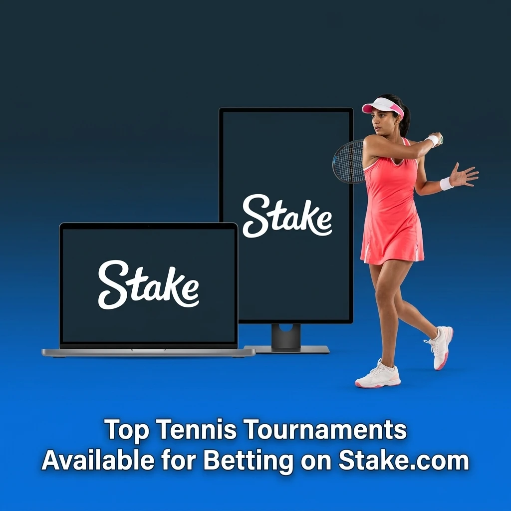 Top tennis tournaments for betting on Stake.com including Grand Slams Australian Open Wimbledon French Open and US Open