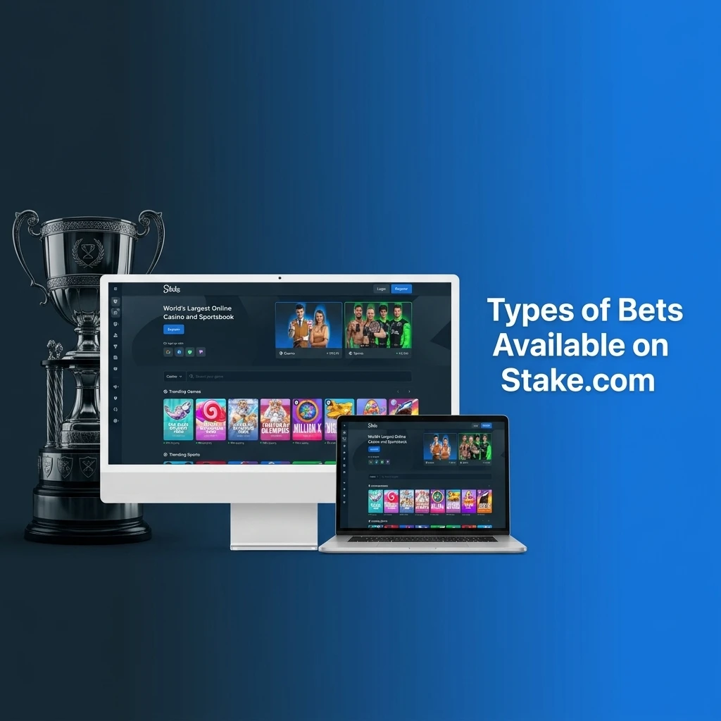 Single, Express Accumulator, and System Bet types available on Stake.com for different strategies and experience levels