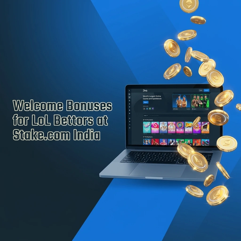 Stake.com India welcome bonuses for LoL bettors featuring Weekly Raffle and Daily Races promotions