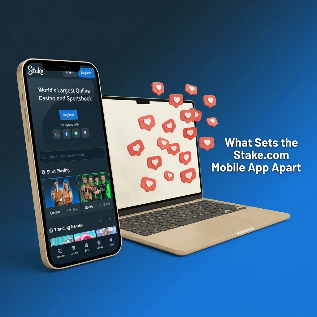 Stake.com mobile app features crypto payments, Stake Originals, live casino, cricket betting and VIP rewards for Indian players